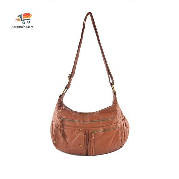 Brown Leather Shoulder Bag High Quality Ladies Handbag